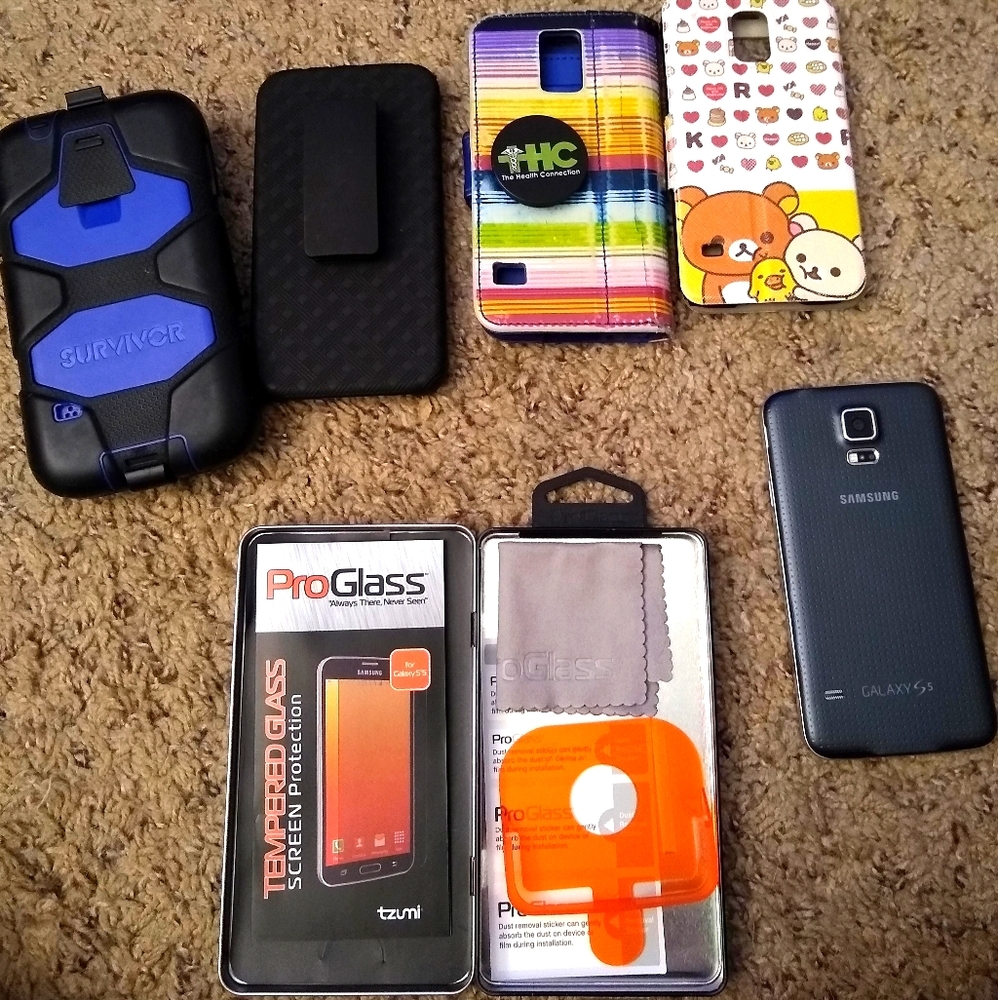 Samsung Galaxy S5 and cases